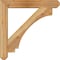 Ekena Millwork Imperial Craftsman Rough Sawn Bracket w/ Offset Brace, Western Red Cedar, 6"W x 32"D x 32"H BKT0604X32X32IMP04RWR - alternate 2